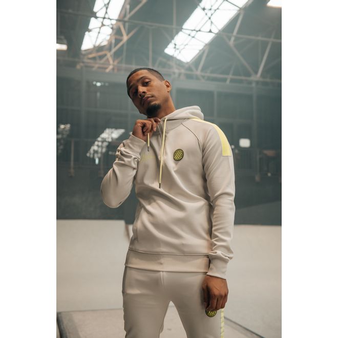 Afbeelding van Malelions Sport Striker Hoodie Set Grey Lime