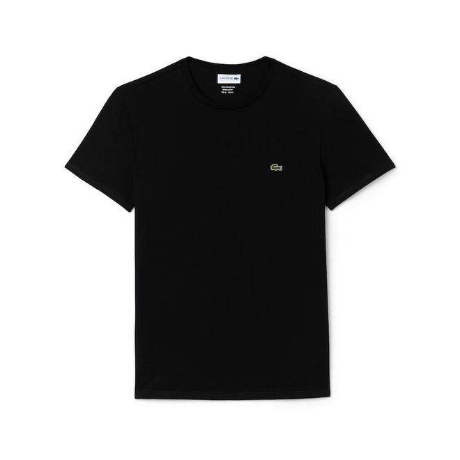 Afbeelding van Lacoste T-shirt met Ronde Hals Black