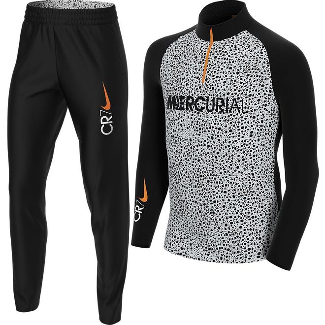 Afbeelding van Nike Dry Fit Academy trainingsset Kids CR7 Black White