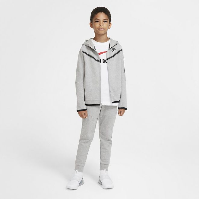Afbeelding van Nike Sportswear Tech Fleece Hoodie Kids Dark Grey Heather