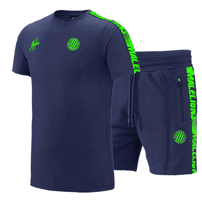 Afbeelding van Malelions Twinset Home kit Sport Navy Green