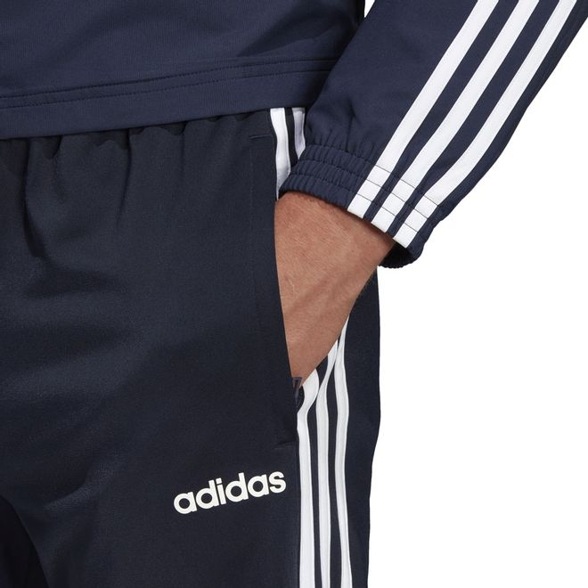 Afbeelding van Adidas Essentials 3 Stripes Trainingspak Blauw