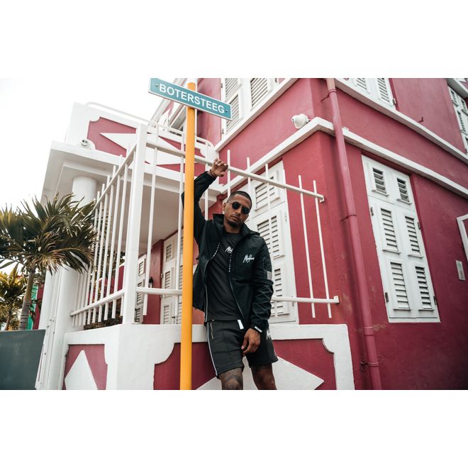 Afbeelding van Malelions Windbreaker Black White