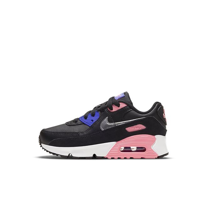 Afbeelding van Nike Air Max 90 Leather Kids Black Sunset Pulse