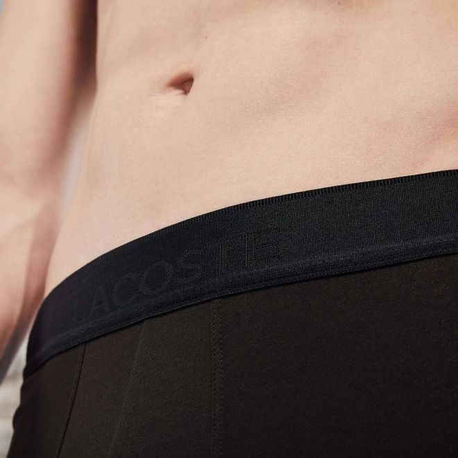 Afbeelding van Lacoste Set van 3 korte boxers Casual Zwart