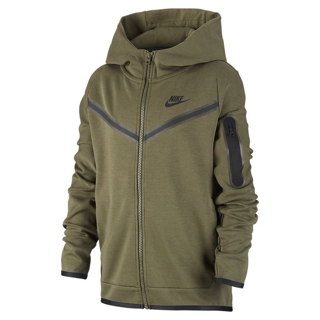 Afbeelding van Nike Sportswear Tech Fleece Hoodie Kids Cargo Khaki
