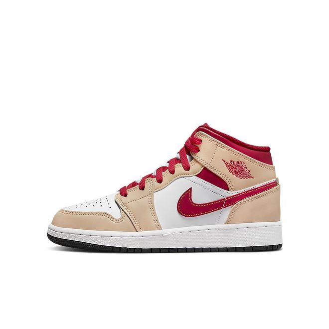 Afbeelding van Nike Air Jordan 1 Mid Kids Light Cardinal Curry
