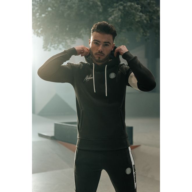Afbeelding van Malelions Sport Coach Hoodie Set Army Green White
