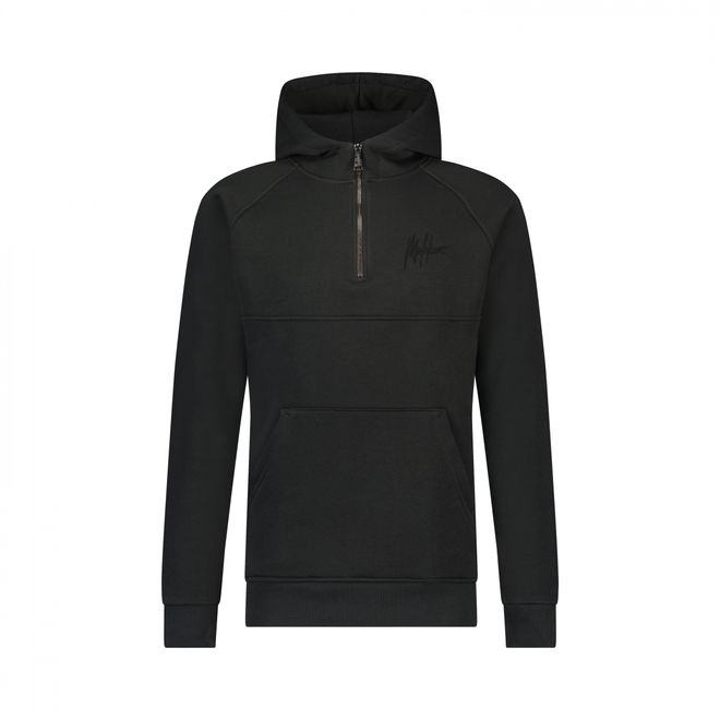 Afbeelding van Malelions Half Zip Hoodie Antraciet