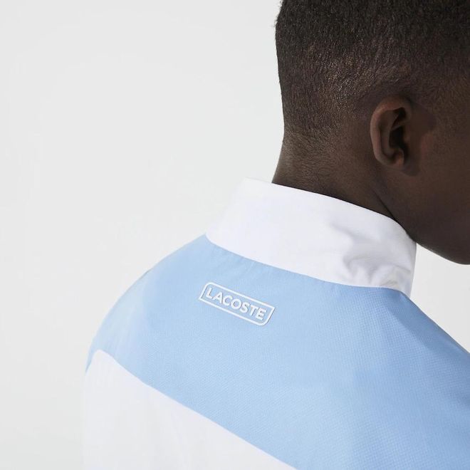 Afbeelding van Lacoste Sport Trainingspak Blauw Wit