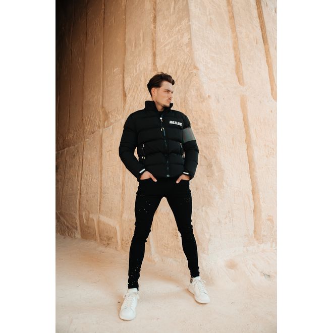 Afbeelding van Malelions Reflective Puffer Jacket Black