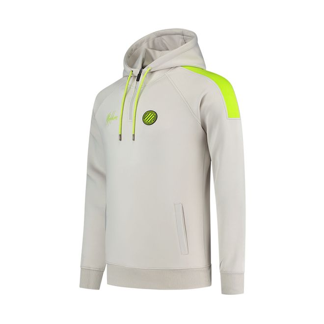 Afbeelding van Malelions Sport Striker Hoodie Set Grey Lime