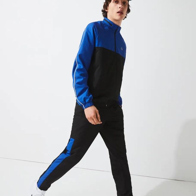 Afbeelding van Lacoste Sport Trainingspak Zwart Blauw