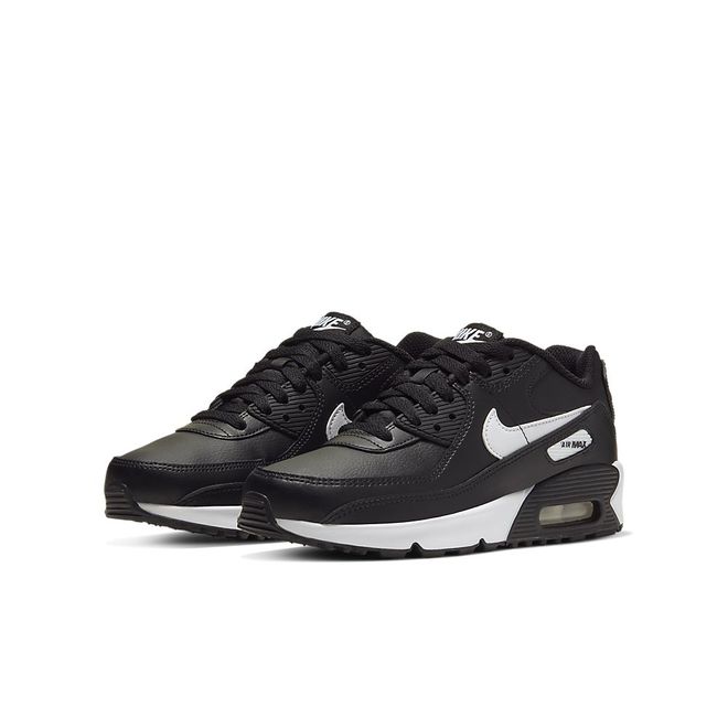 Afbeelding van Nike Air Max 90 Kids Leather Black White