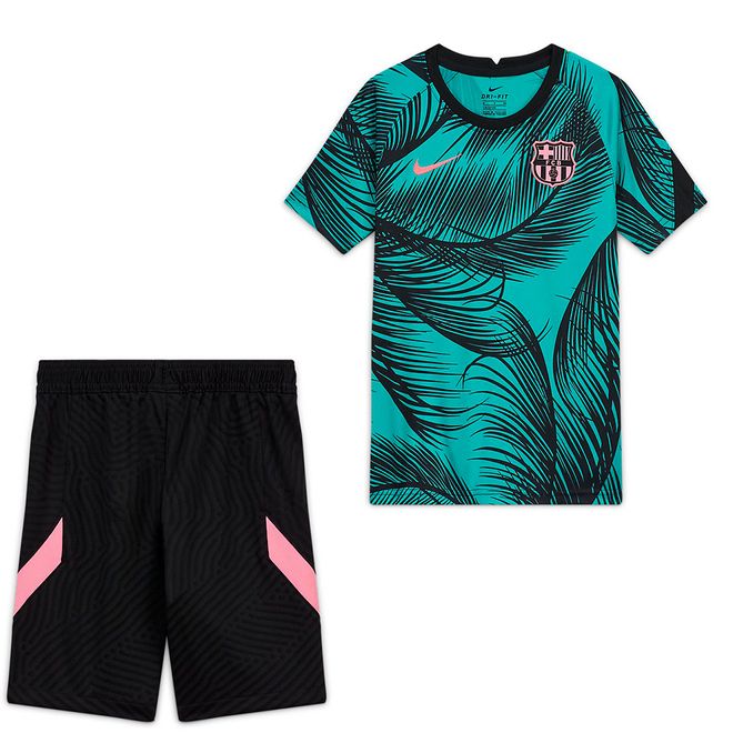 Afbeelding van FC Barcelona Warming-up Set Kids New Green