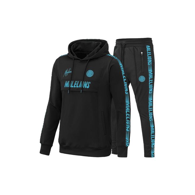 Afbeelding van Malelions Sport Tracksuit Warming Up Black/Blue