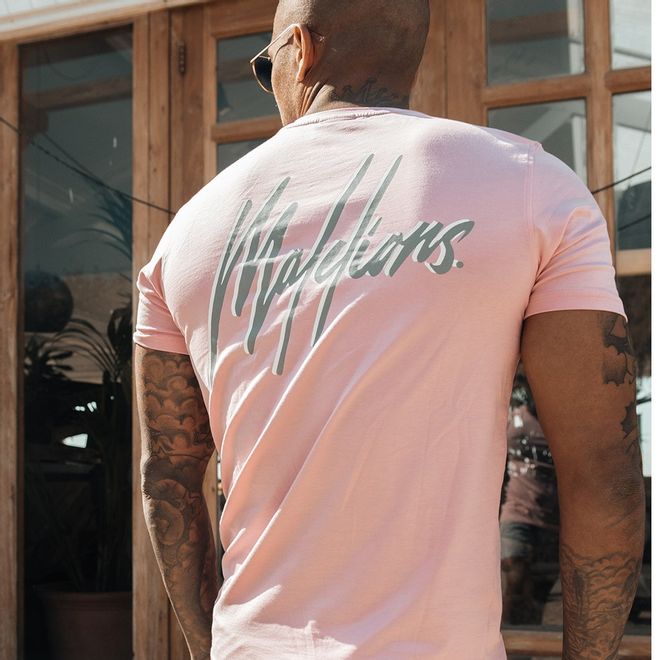 Afbeelding van Malelions Shirt Francisco Pink Matt Grey