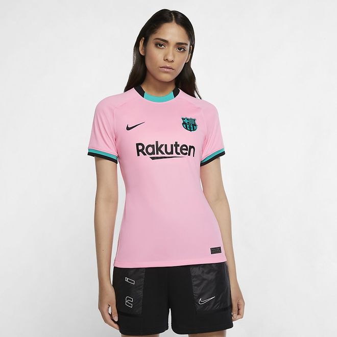 Afbeelding van FC Barcelona 2020/21 Stadium Derde Voetbalshirt Dames Pink