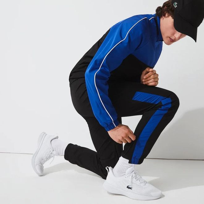 Afbeelding van Lacoste Sport Trainingspak Zwart Blauw