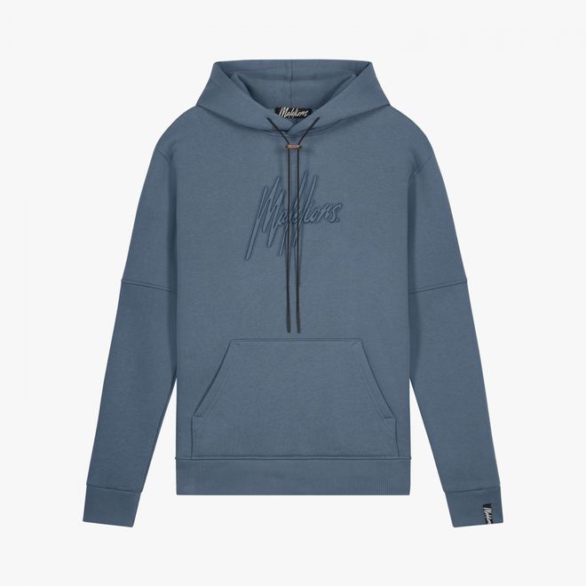 Afbeelding van Malelions Men Essentials Hoodie Set Vintage Blue