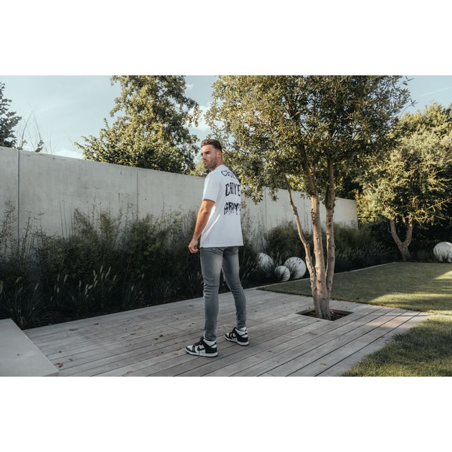 Afbeelding van Croyez Stacked Logo T-Shirt White Black