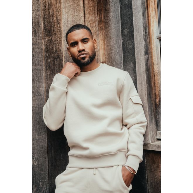 Afbeelding van Croyez Crewneck Tonal Set Beige