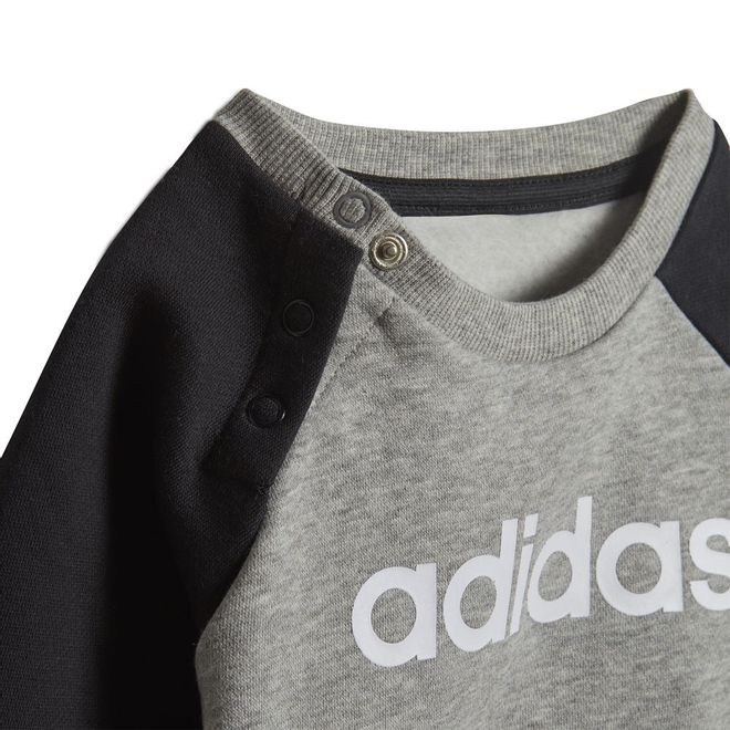 Afbeelding van Adidas Linear Fleece Joggingpak Infants Medium Grey