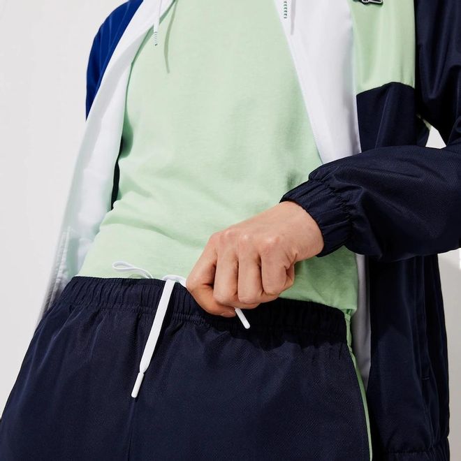 Afbeelding van Lacoste Sport Trainingspak Block White Green Navy