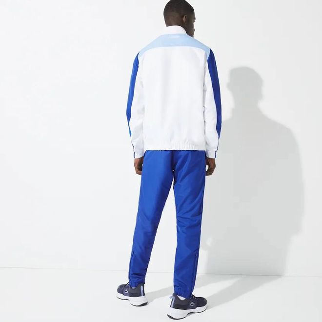 Afbeelding van Lacoste Sport Trainingspak Blauw Wit