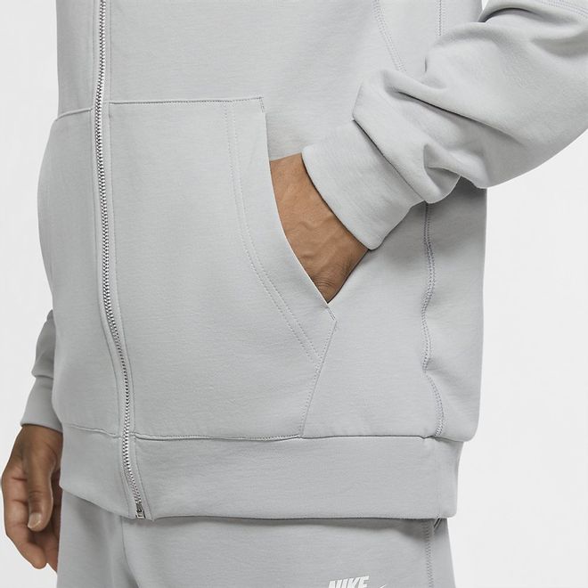 Afbeelding van Nike Sportswear Club Full-Zip Jersey Hoodie Lite Smoke Grey