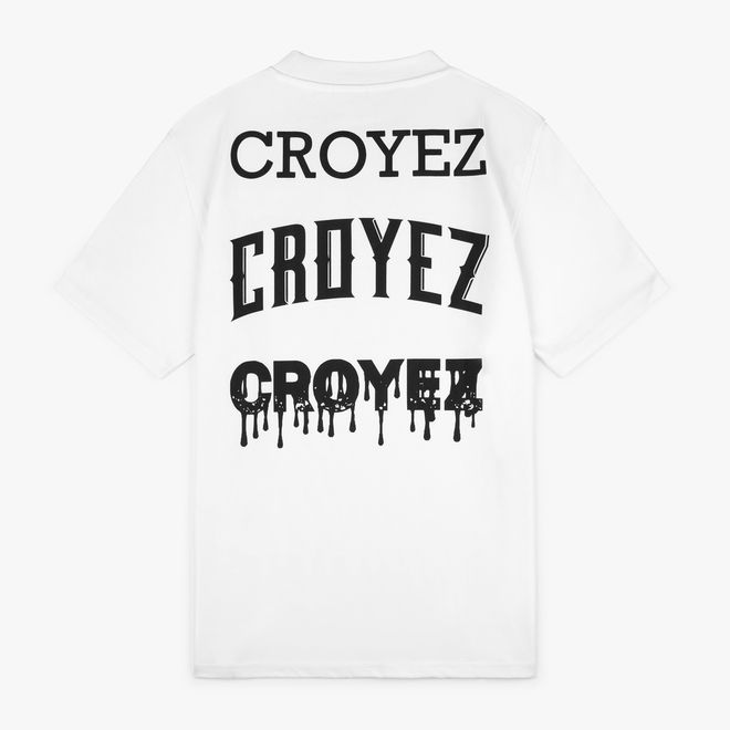Afbeelding van Croyez Stacked Logo T-Shirt White Black