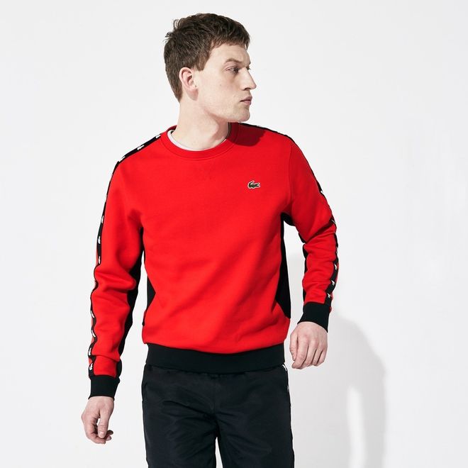 Afbeelding van Lacoste Sweater Fleece Ronde Hals Rood