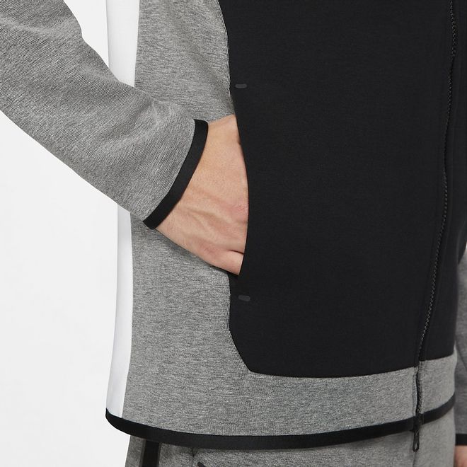 Afbeelding van Nike Sportswear Tech Fleece Hoodie White Black Carbon