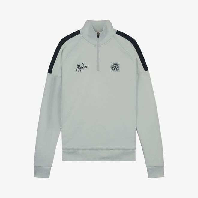Afbeelding van Malelions Sport Striker Quarterzip Grey Navy