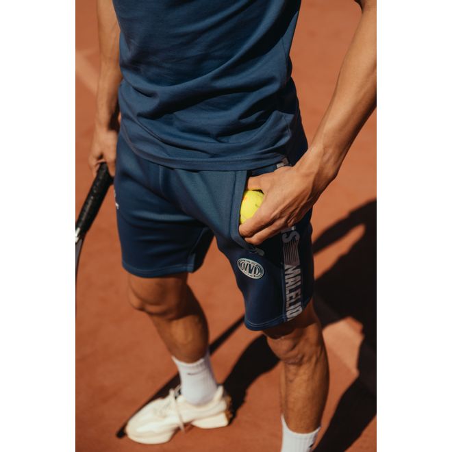 Afbeelding van Malelions Sport Striker T-Shirt + Short Set Navy Grey