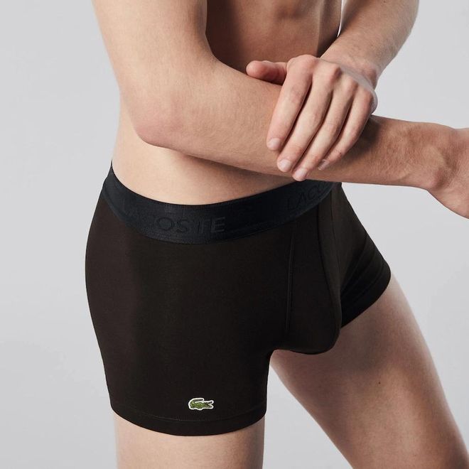 Afbeelding van Lacoste Set van 3 korte boxers Casual Zwart