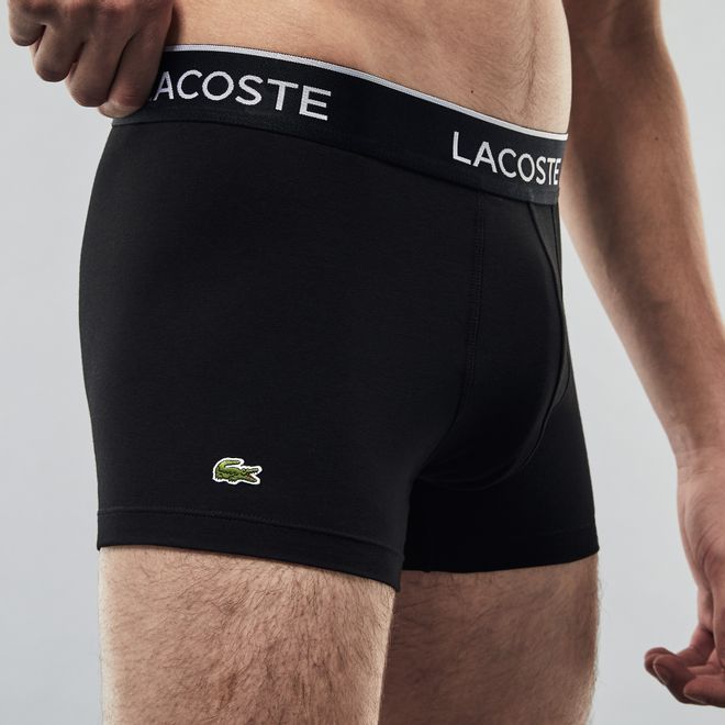 Afbeelding van Lacoste Set van 3 korte zwarte boxers Casual Black