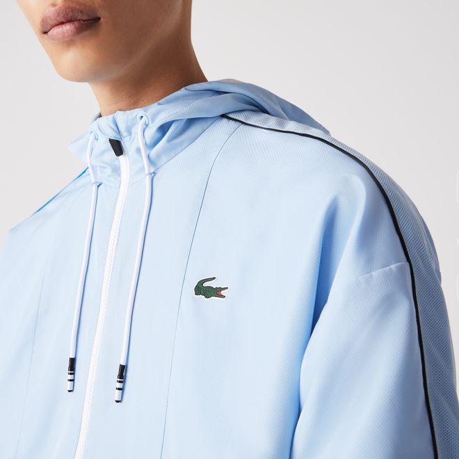 Afbeelding van Lacoste Sport Trainingspak Krokodillenprint Blauw