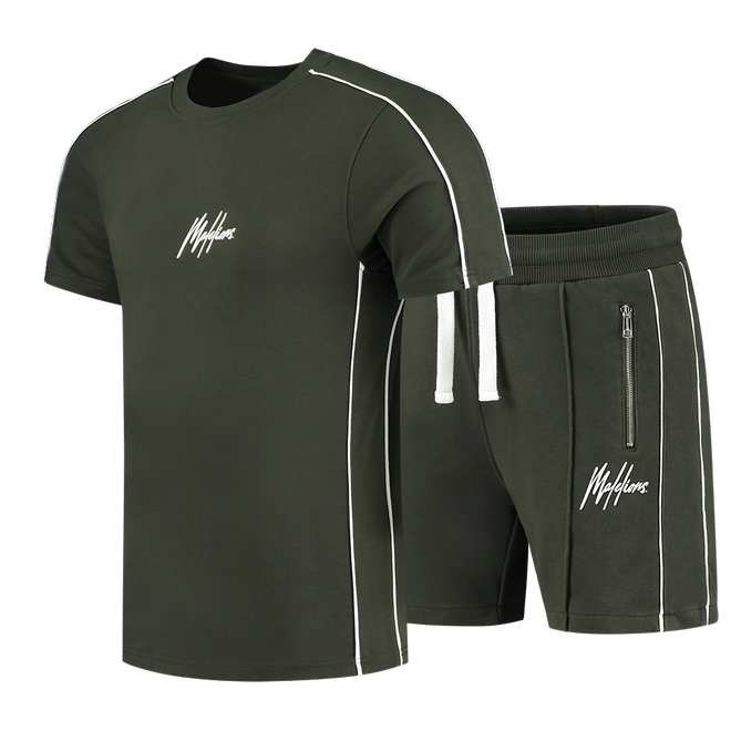 Afbeelding van Malelions Sport Thies Summer Set Army White