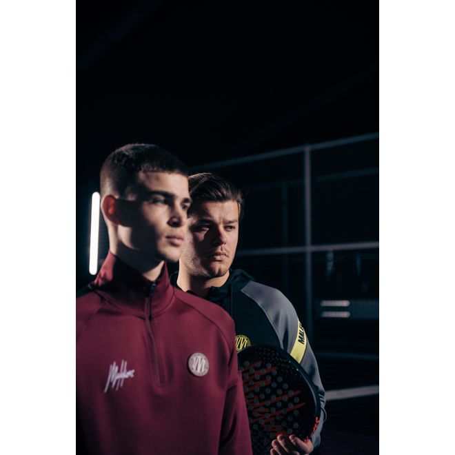 Afbeelding van Malelions Sport Striker Quarterzip Bordeaux Black