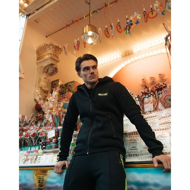 Afbeelding van Malelions Jorden Santos Tracksuit Black Neon Yellow