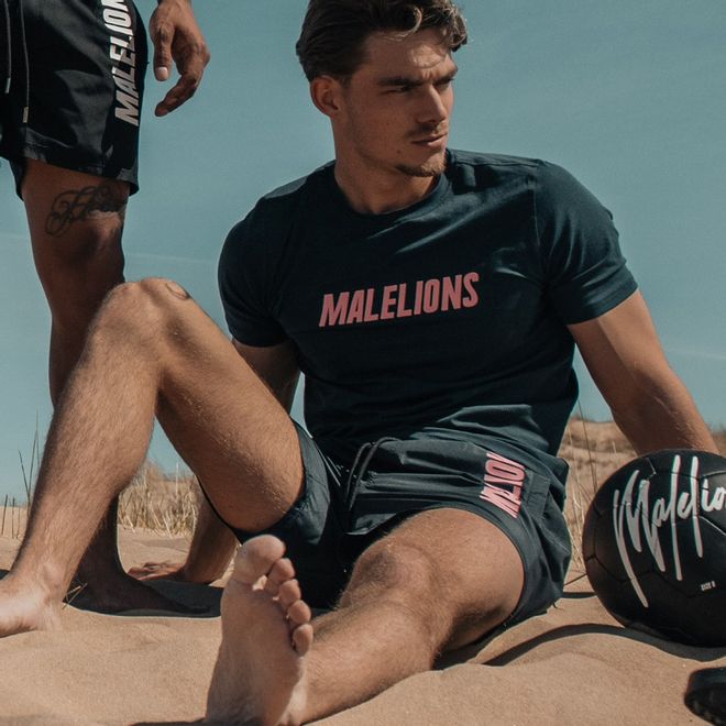 Afbeelding van Malelions T-Shirt Nium Navy