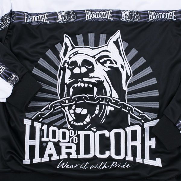Afbeelding van 100% Hardcore Trainingsjack Classic Black White