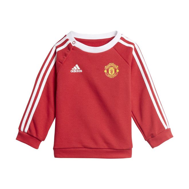 Afbeelding van Manchester United 3-Stripes Baby Joggingpak Real Red