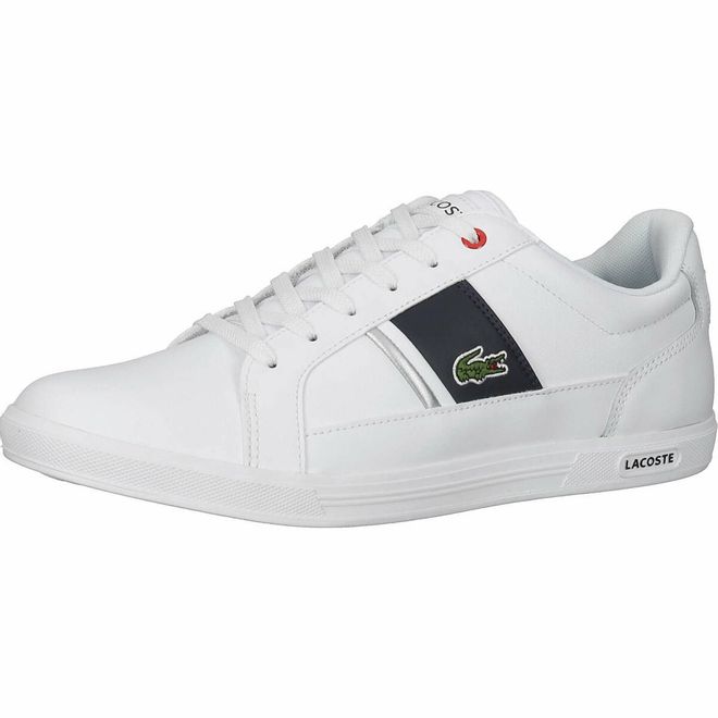 Afbeelding van Lacoste Europa 0121 Sneaker White Navy Red