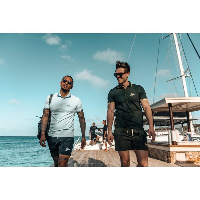 Afbeelding van Malelions Din Polo Set Light Blue Navy