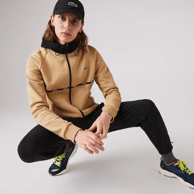 Afbeelding van Lacoste Sport Hooded Vest Beige