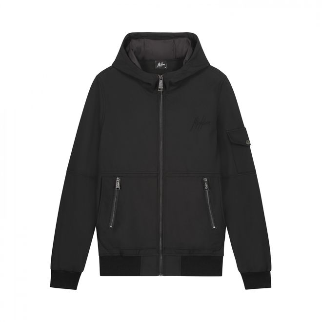 Afbeelding van Malelions Men Pocket Softshell Jacket Black