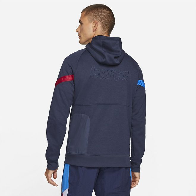 Afbeelding van FC Barcelona Hooded Flee Set Obsidian