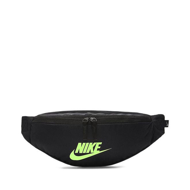 Afbeelding van Nike Sportswear Heritage heuptas Zwart-Lime